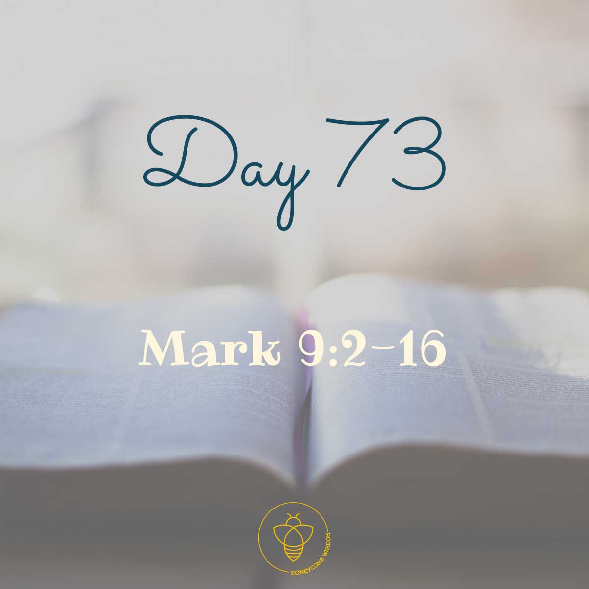 Day 73: Mark 9:2 to 16